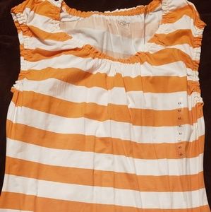 Xl mustard cream Loft striped top
